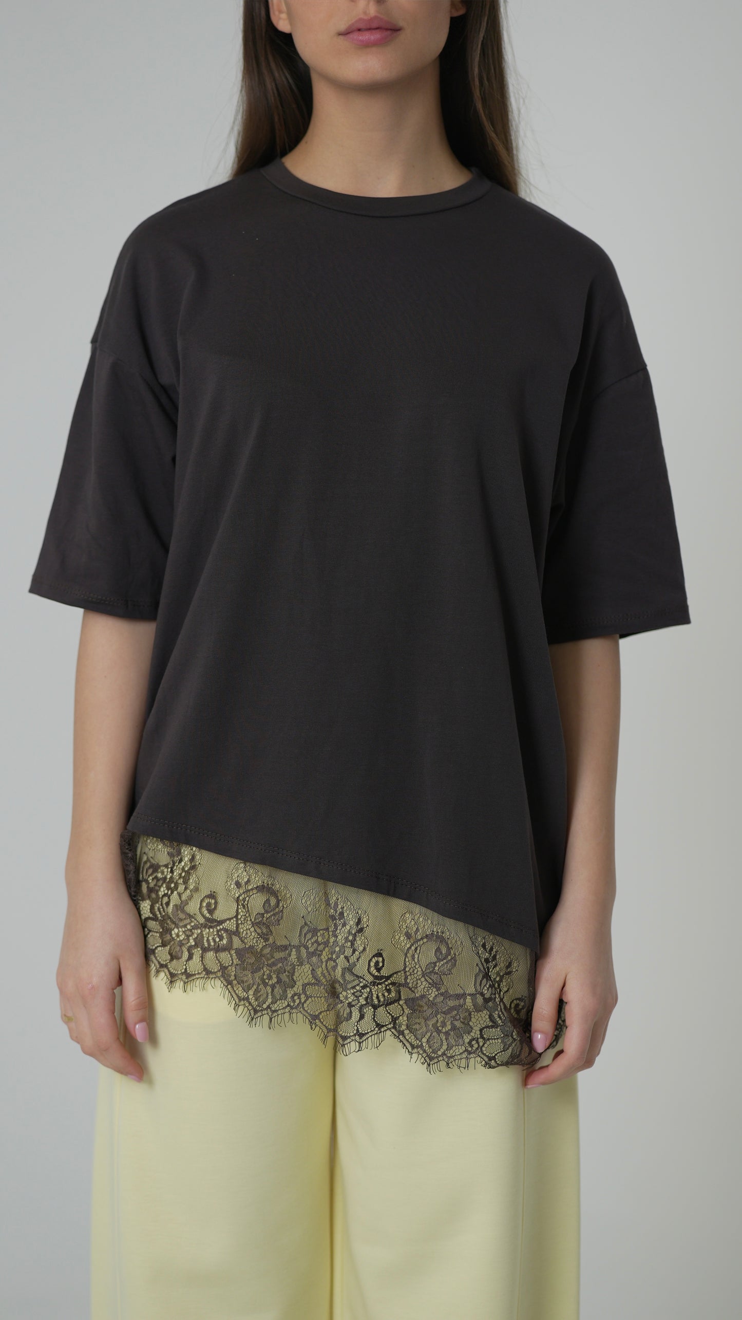 T-shirt in pizzo