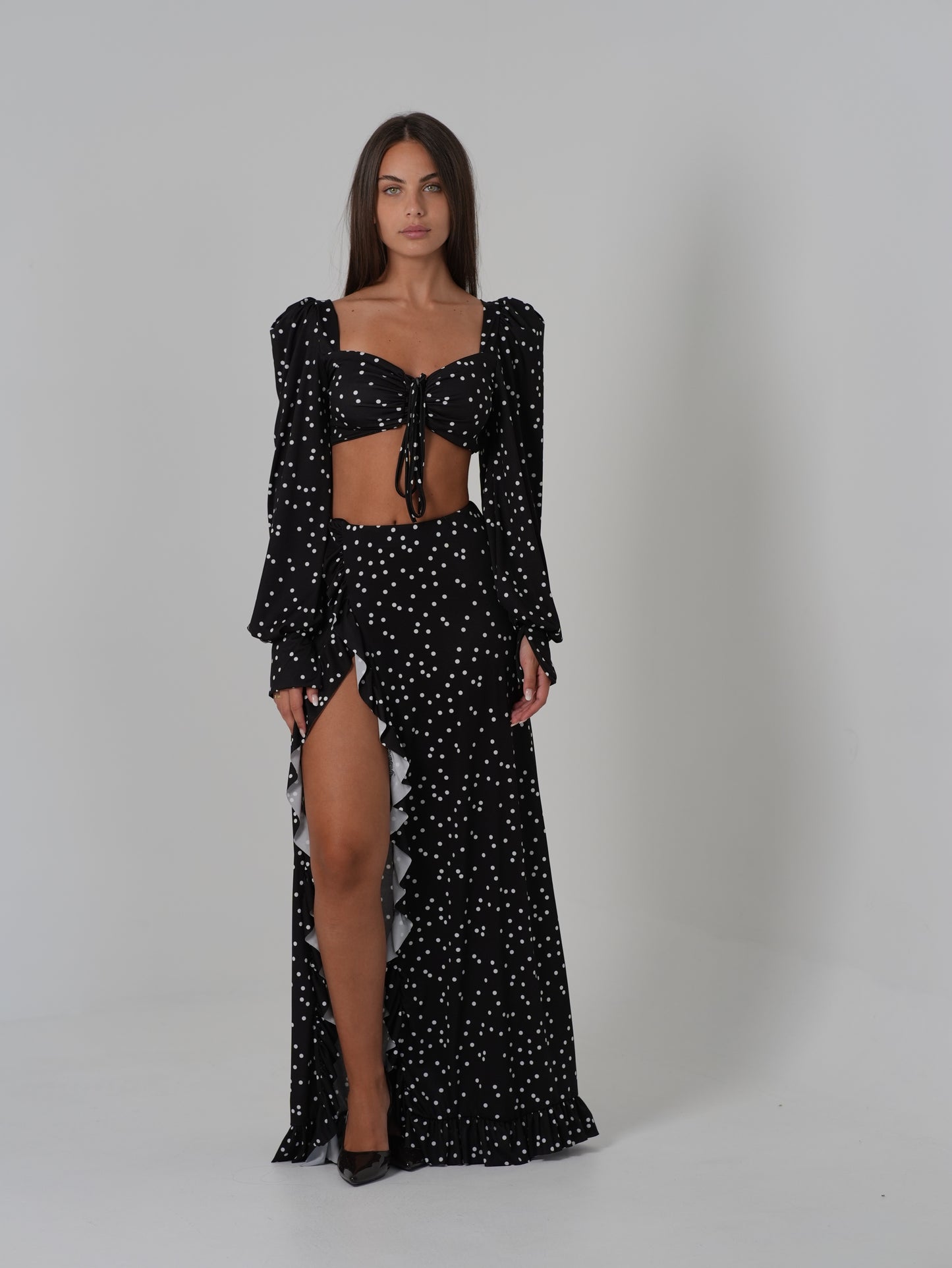 Coordinato Polly (gonna con spacco)