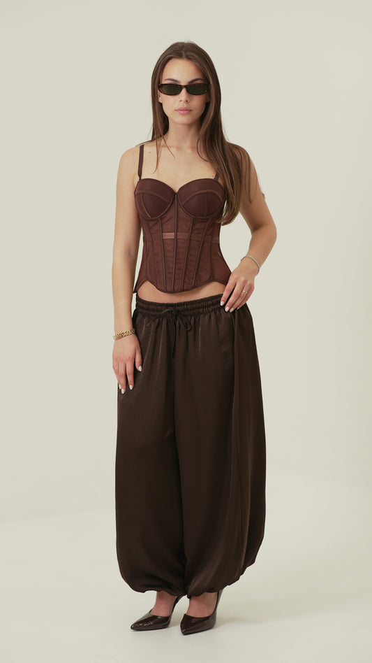 Pantalone Ballon in raso