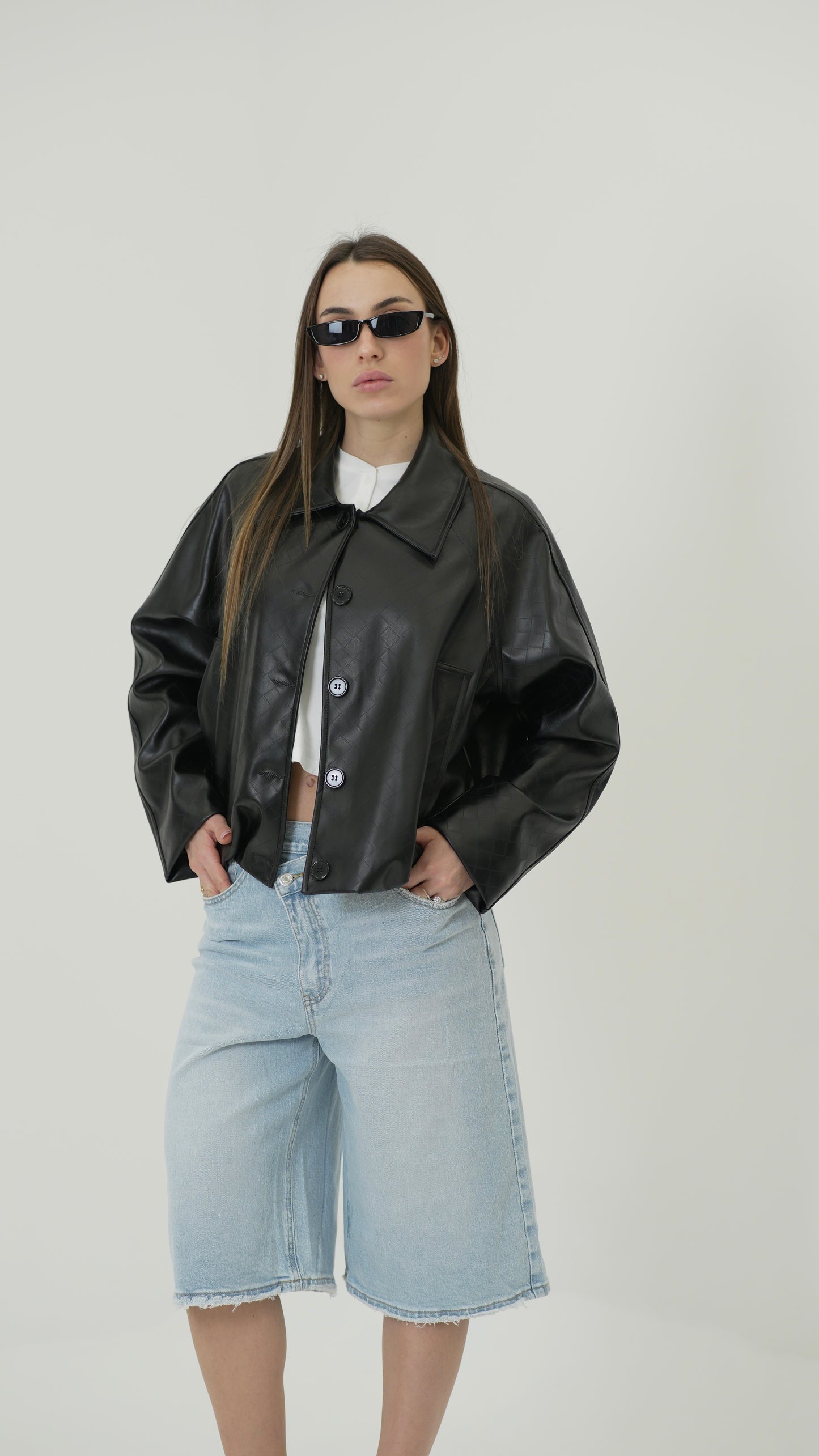 Bomber bottega (nero)