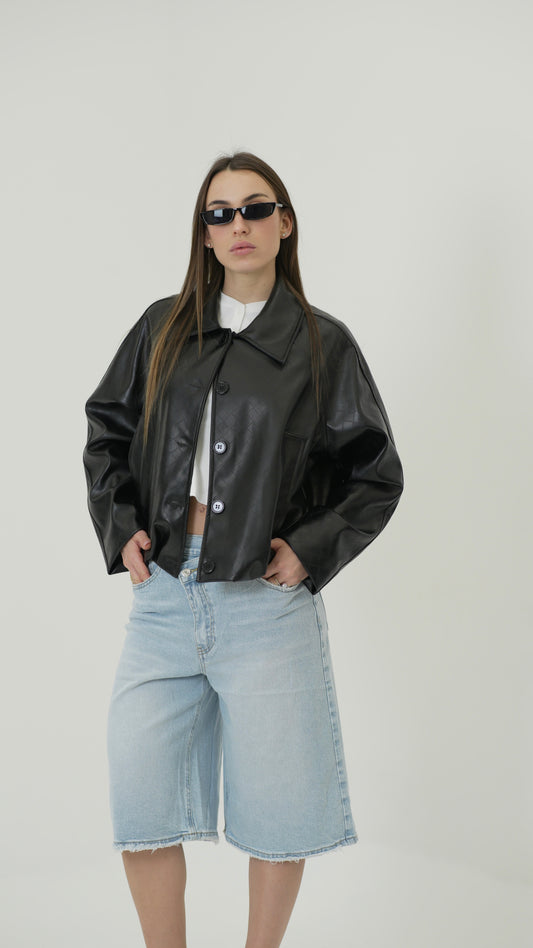 Bomber bottega (nero)