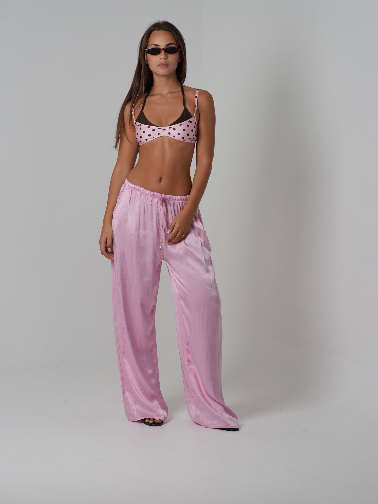 Pantalone di raso (beige)