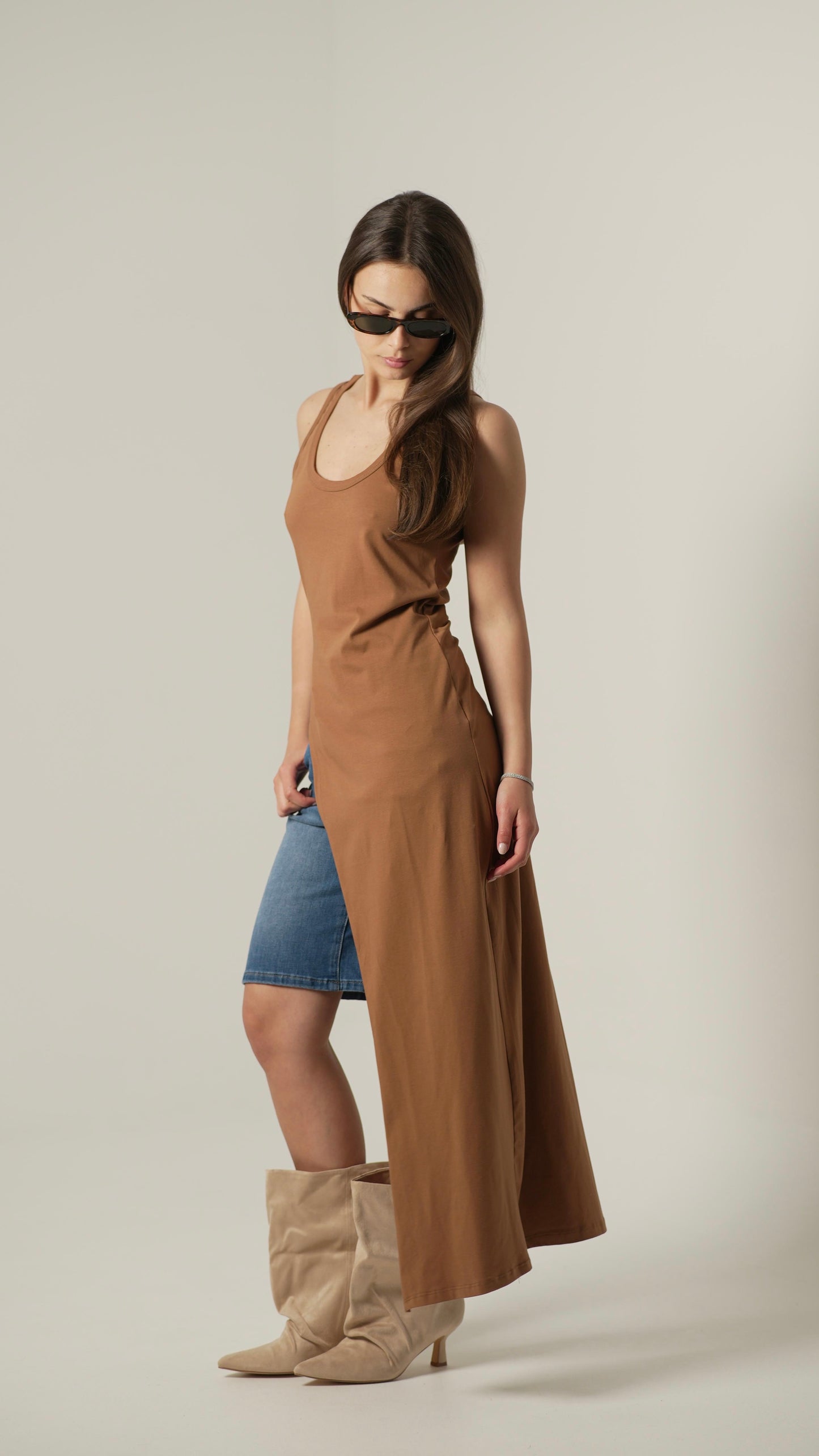 Maglia Long Lumina (marrone)