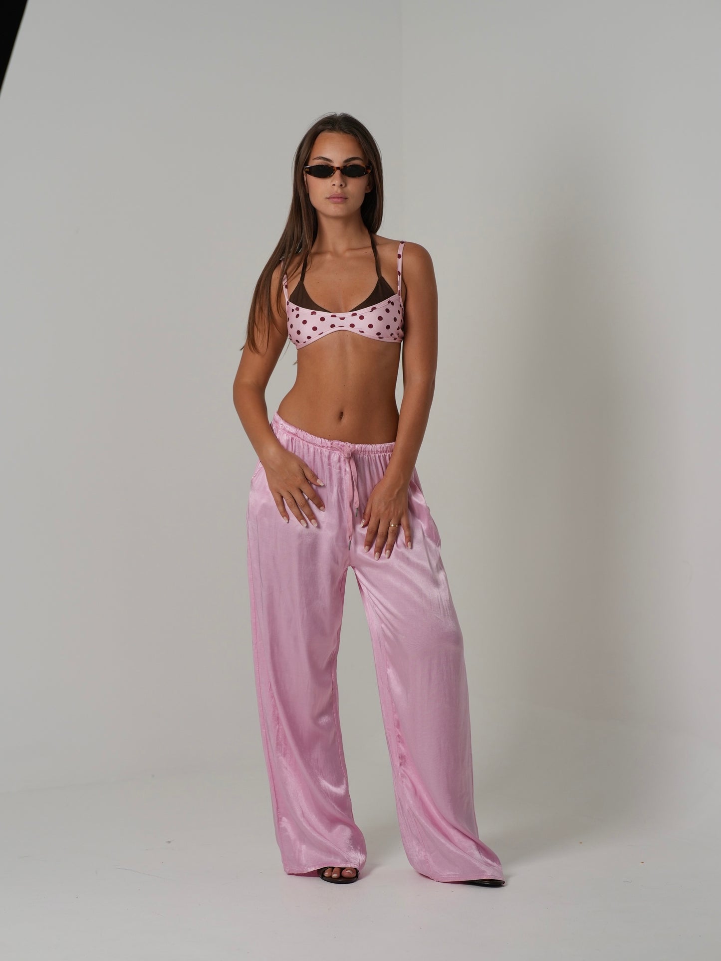 Pantalone di raso (beige)