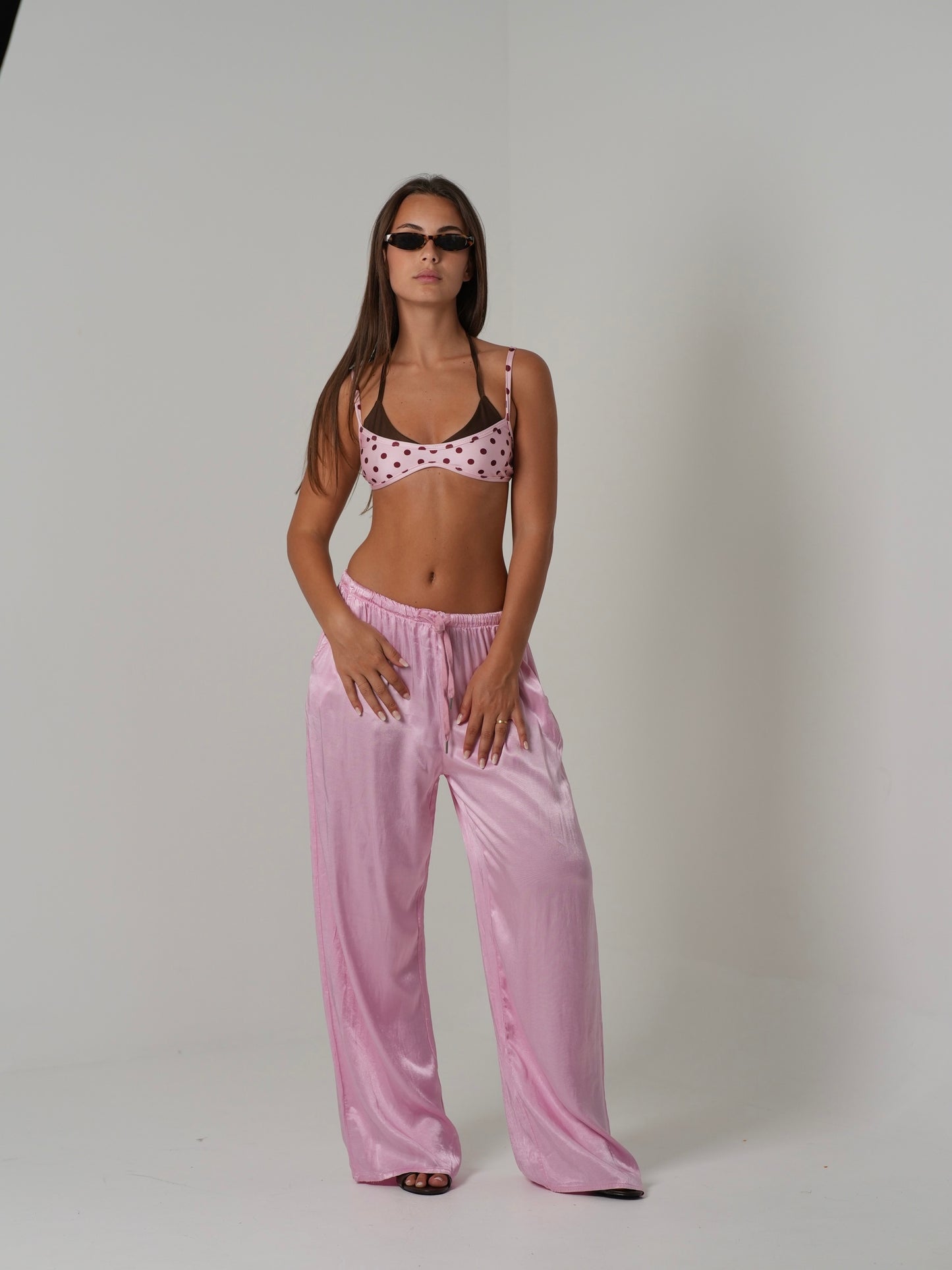 Pantalone di raso (beige)