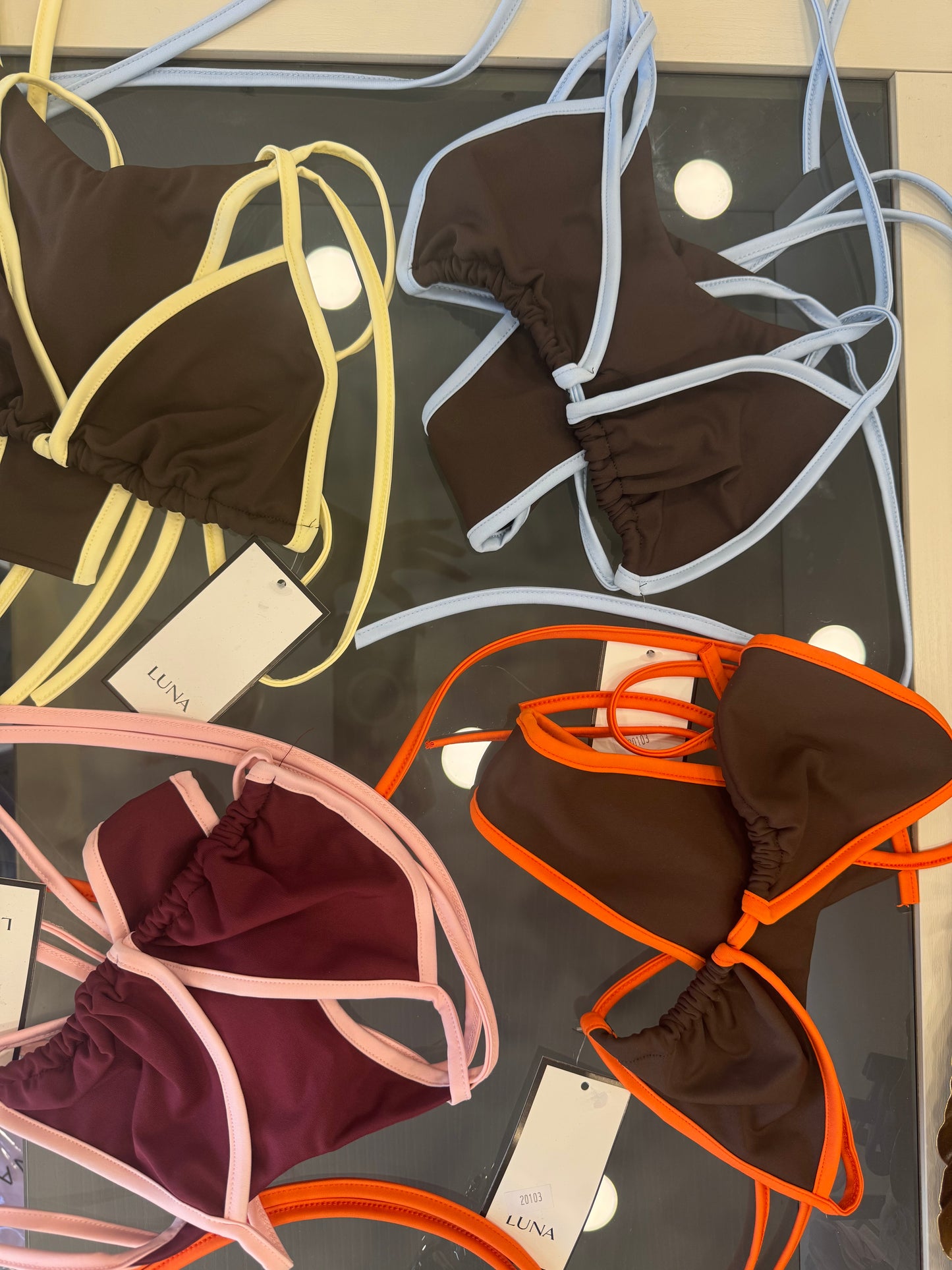 Bikini Season (marrone e bianco)