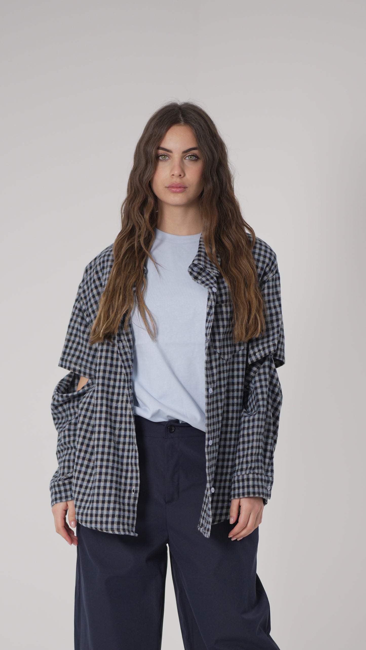 Camicia Chany Celeste