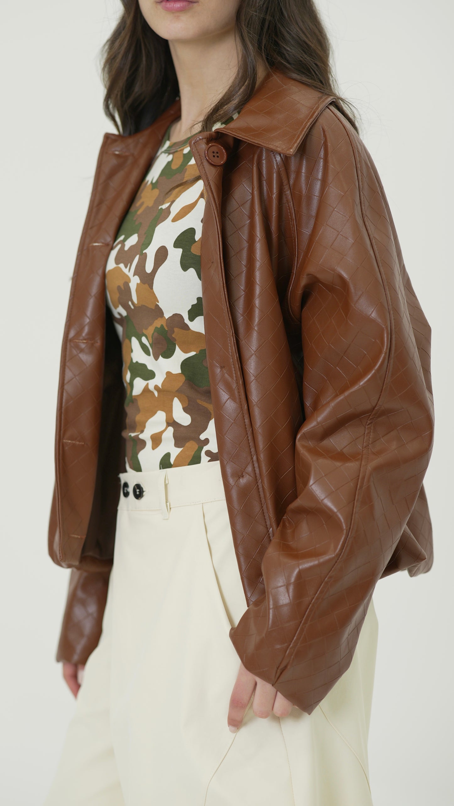 Bomber bottega (marrone)