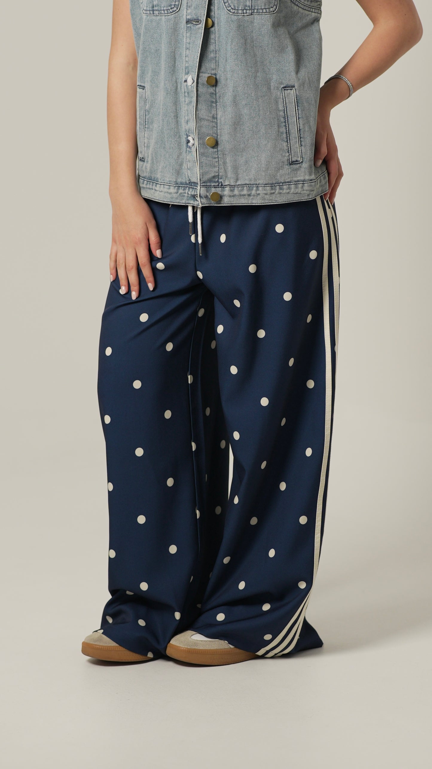 Pantalone Pois (blu)