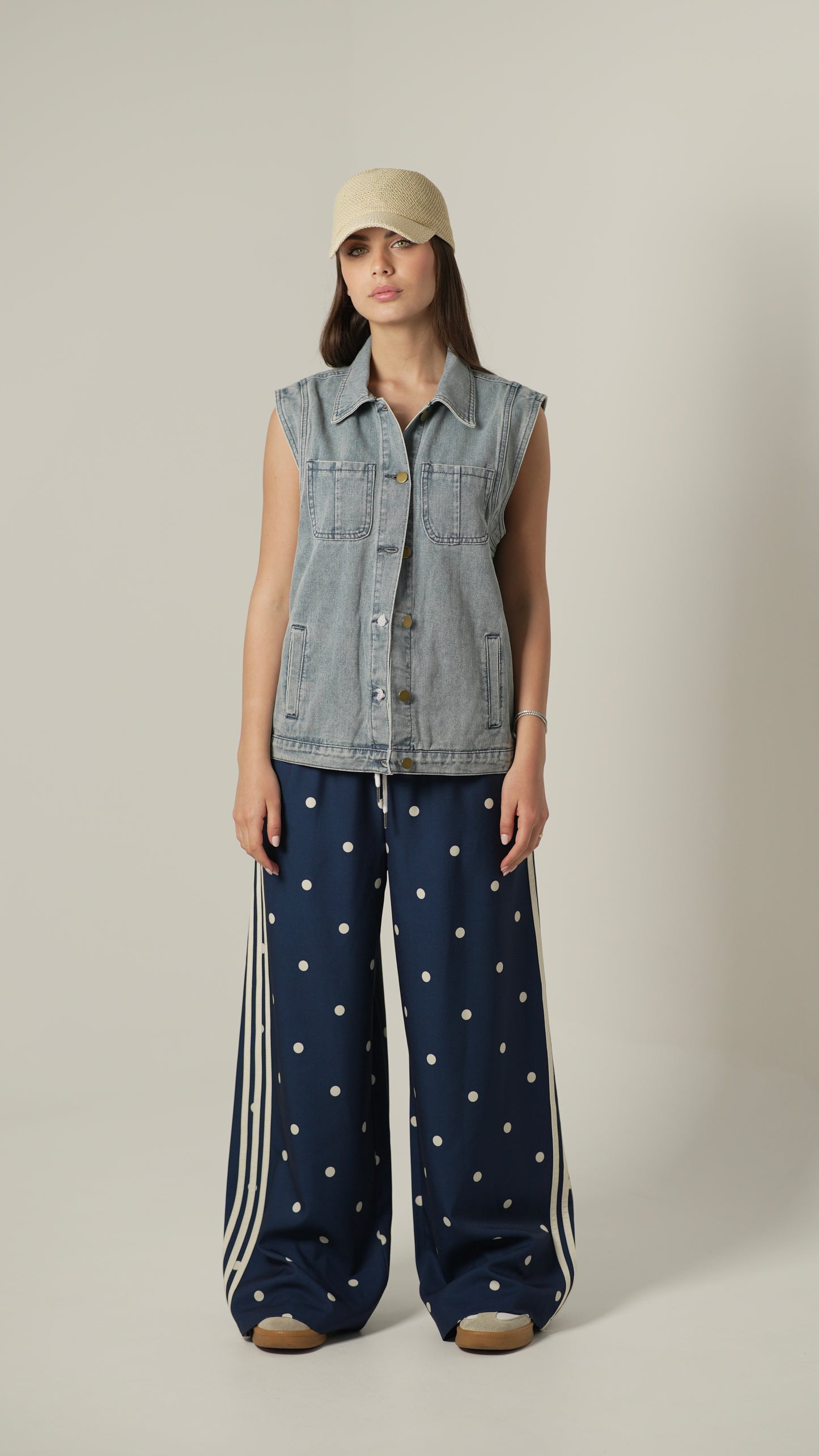 Pantalone Pois (blu)