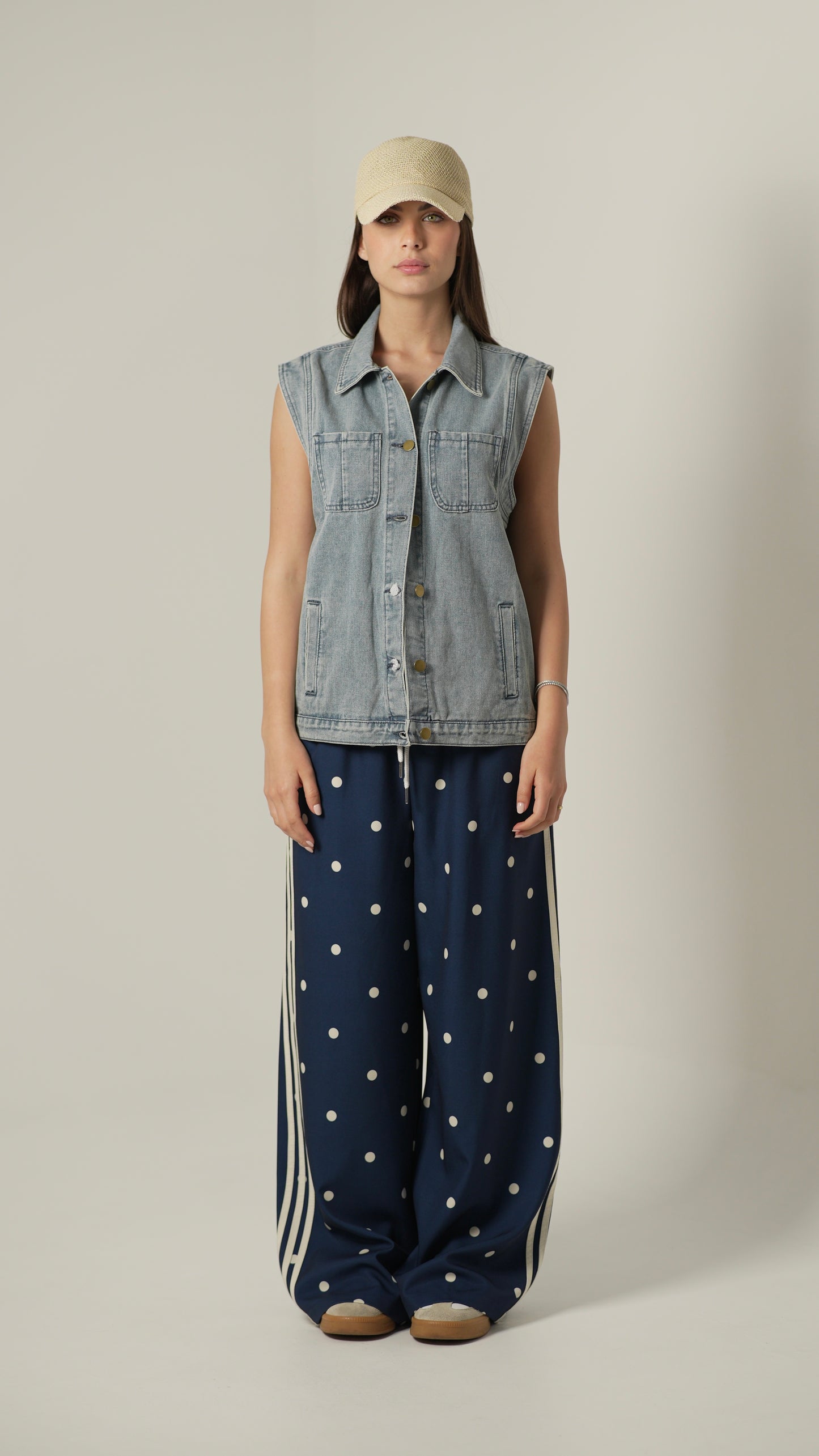 Pantalone Pois (blu)