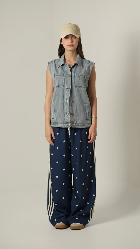 Pantalone Pois (blu)