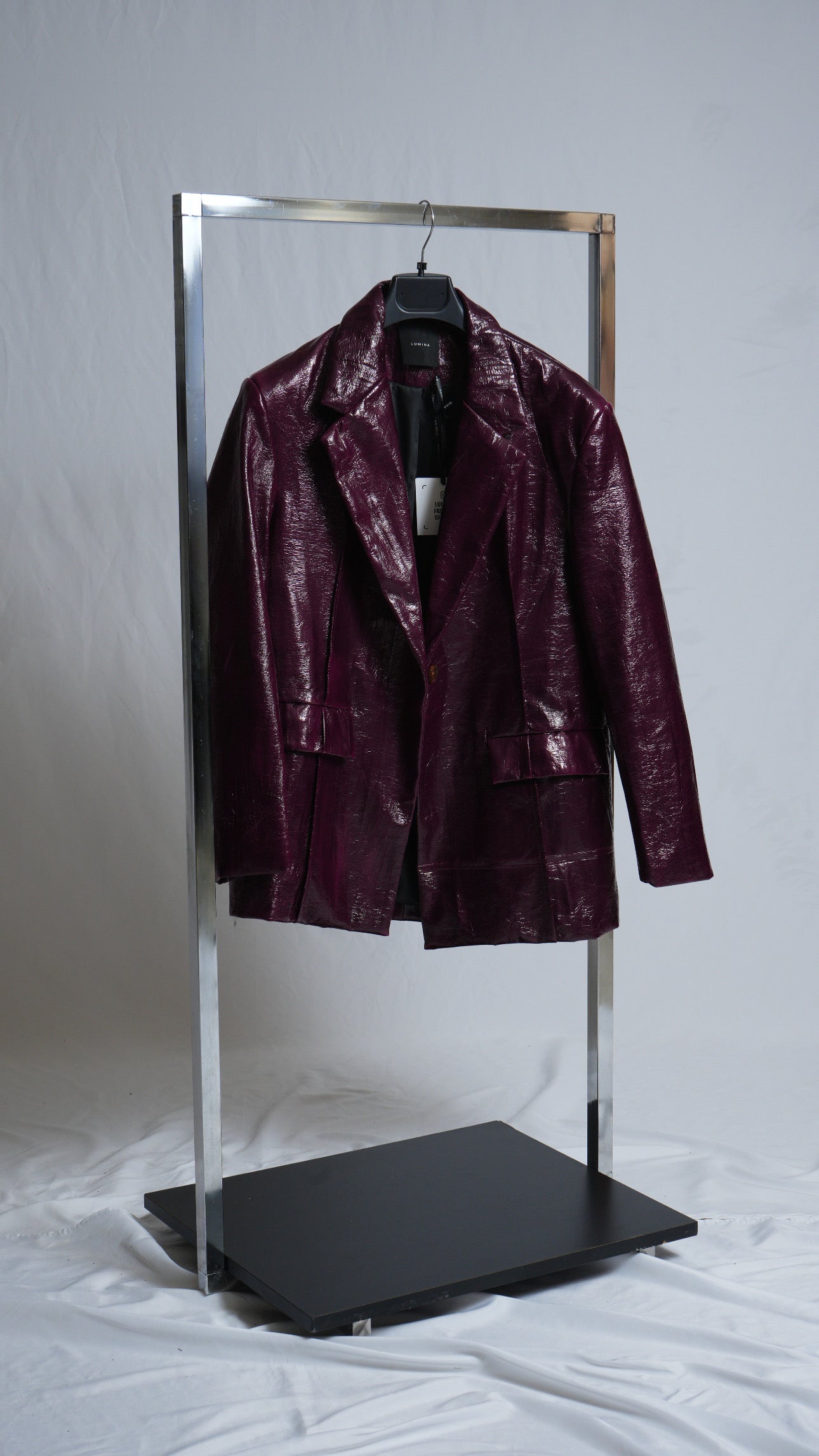 Blazer ecopelle Bordeaux