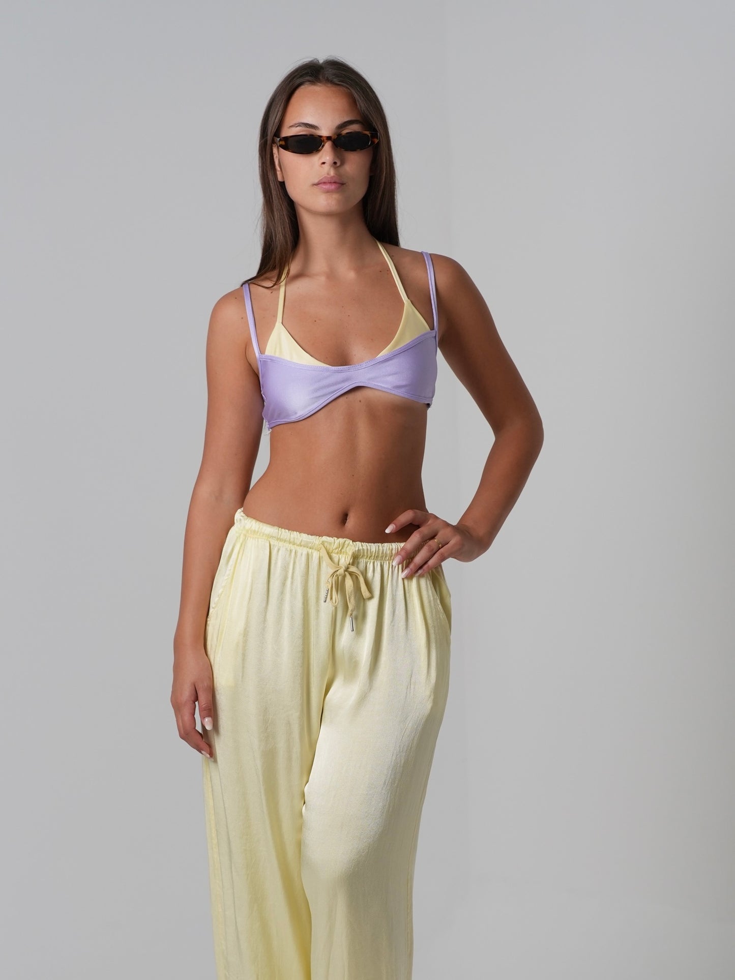 Bikini Double (lilla e giallo)