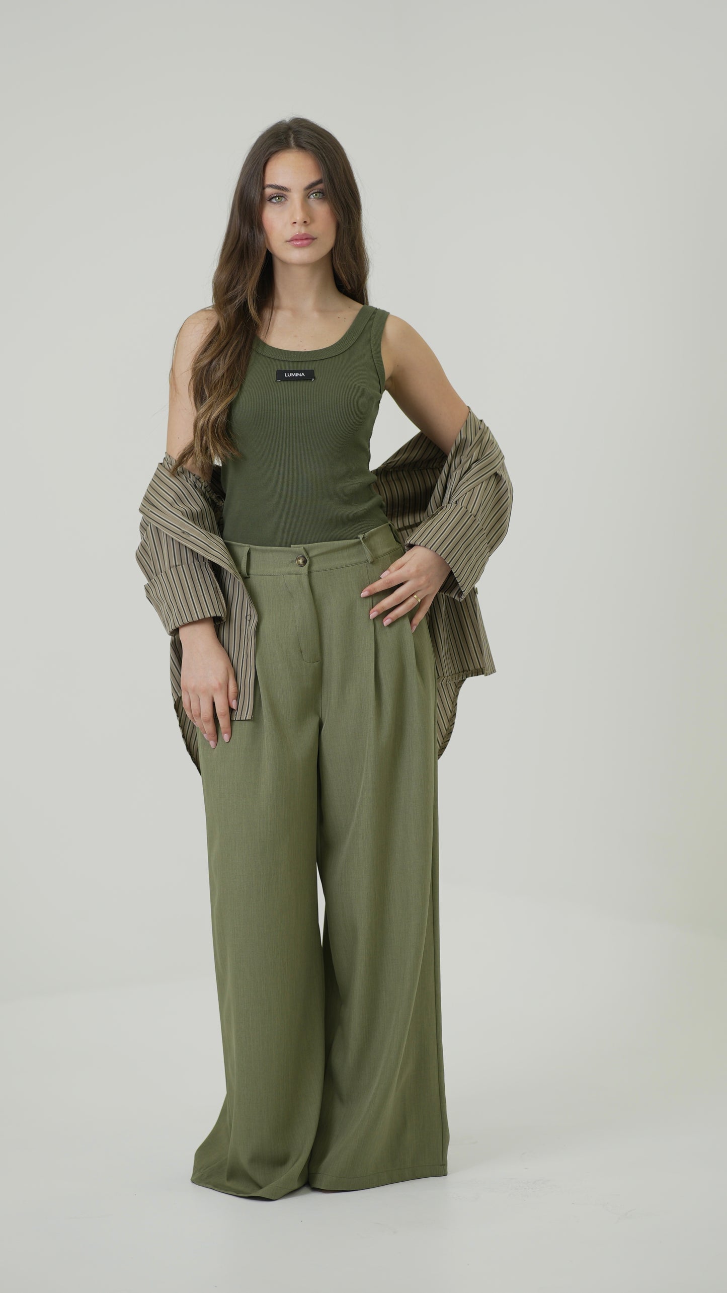 Pantalone Gaia (verde militare)