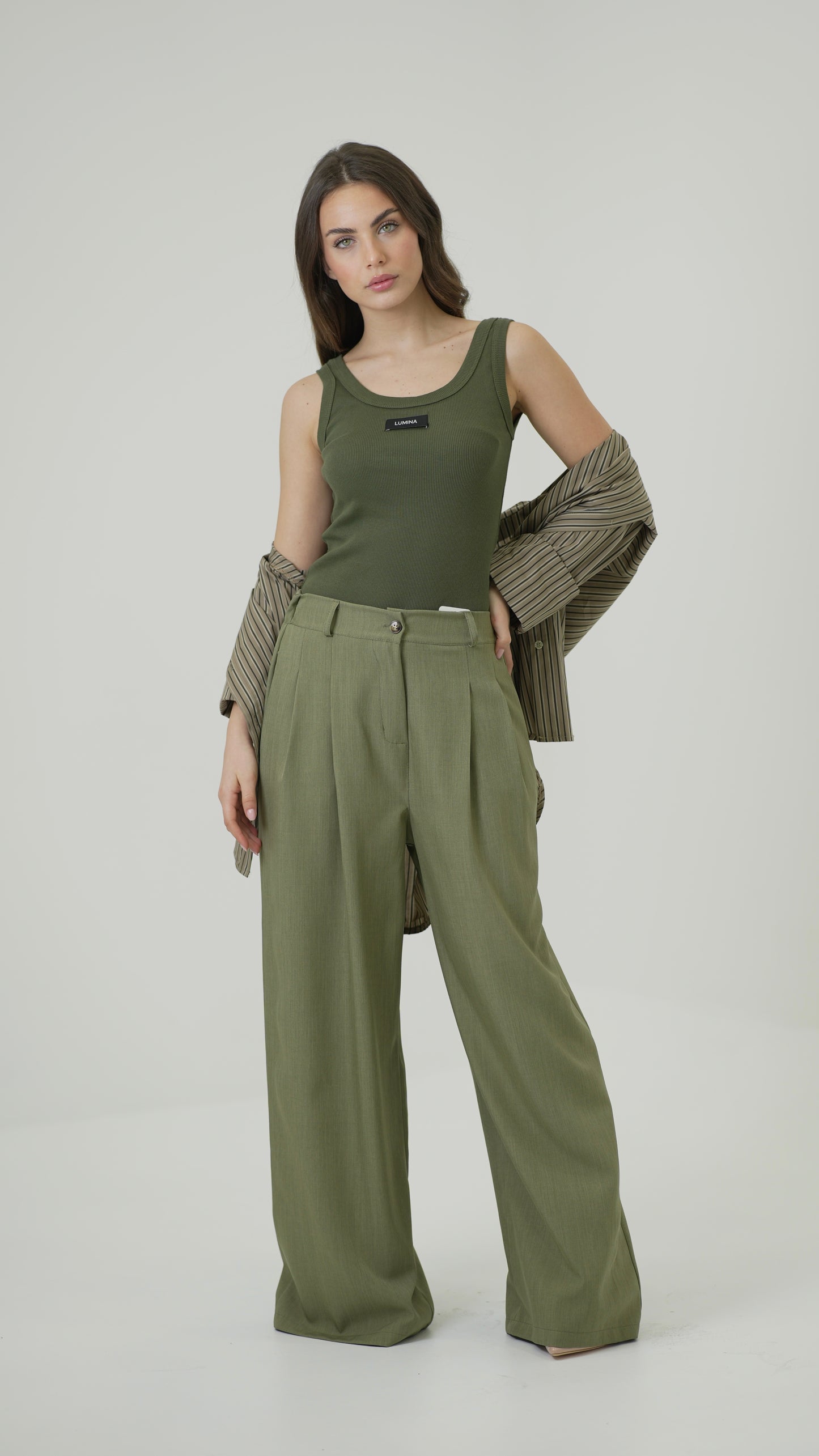 Pantalone Gaia (verde militare)