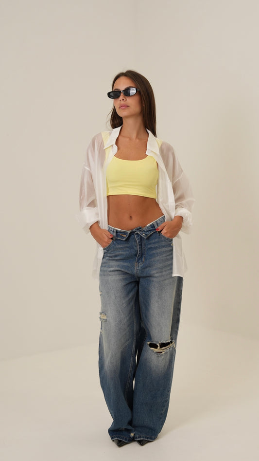 Camicia in seta (bianca)
