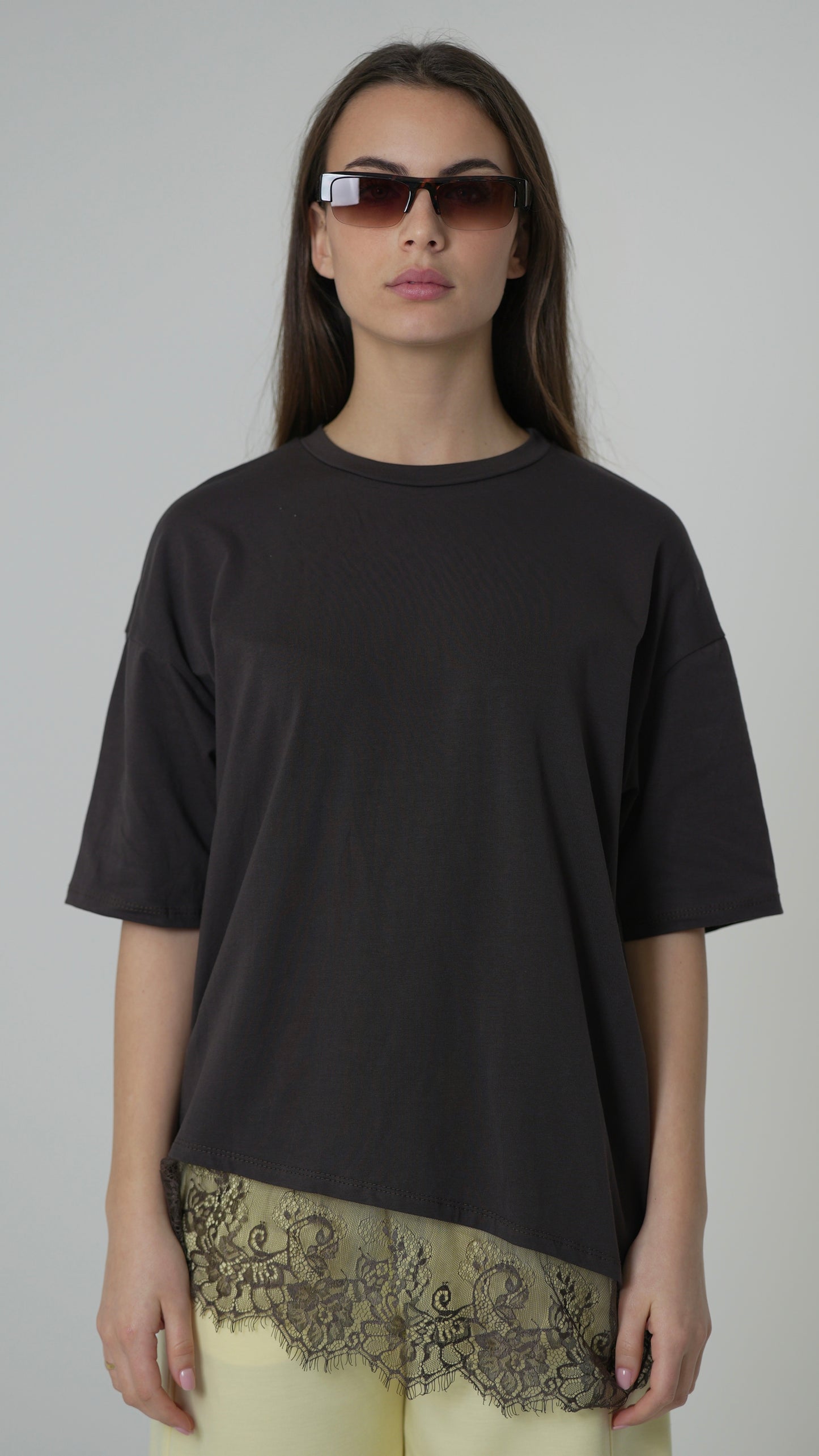 T-shirt in pizzo