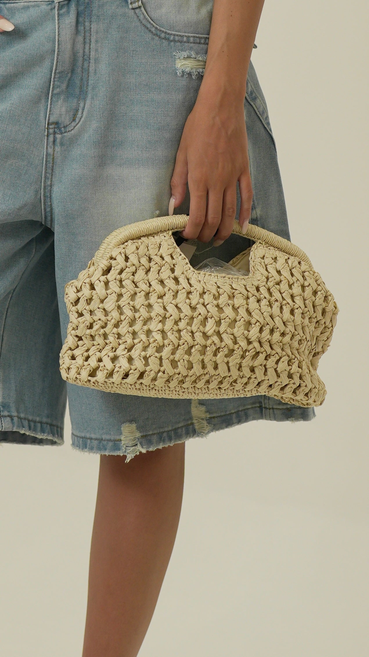 Pochette in paglia
