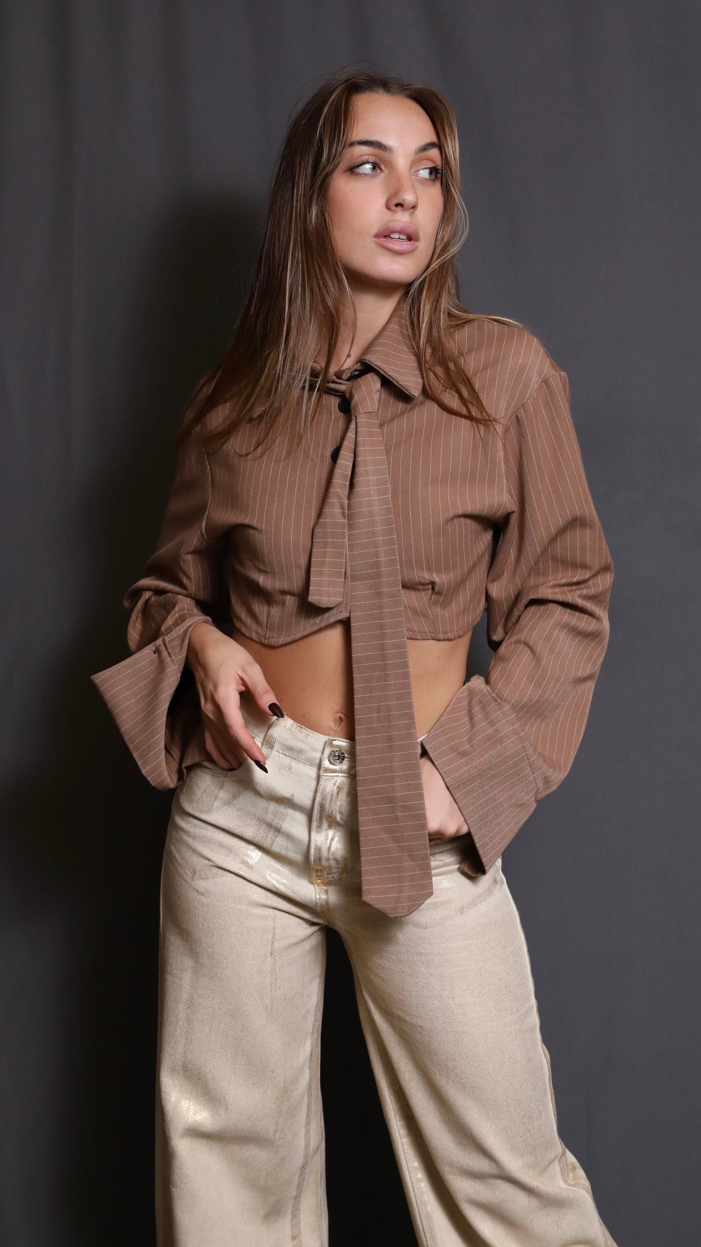 Camicia Crop-top Office