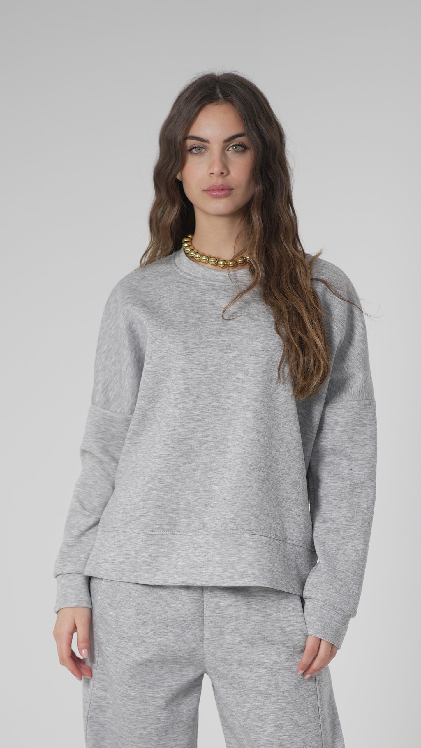 Felpa Mia grigia